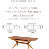 York Rectangular Extension Table